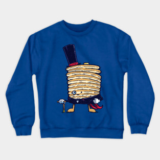 Fancy Captain Pancake Crewneck Sweatshirt