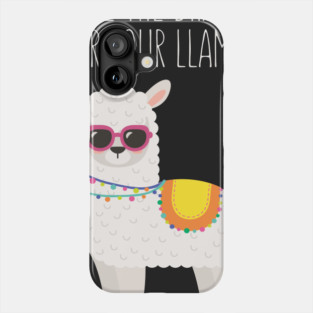 Save The Drama For Your Llama - Funny Llama Phone Case