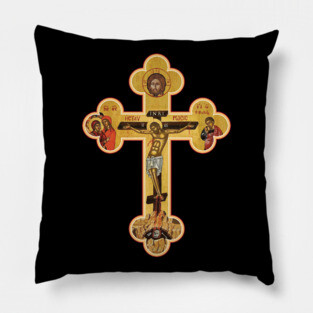Orthodox Cross Icon Pillow