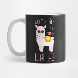 Just A Girl Who Loves Llamas - Funny Llama Girls Mug