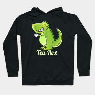 Comic Dino T-Rex Tea-Rex Tea Funny Hoodie