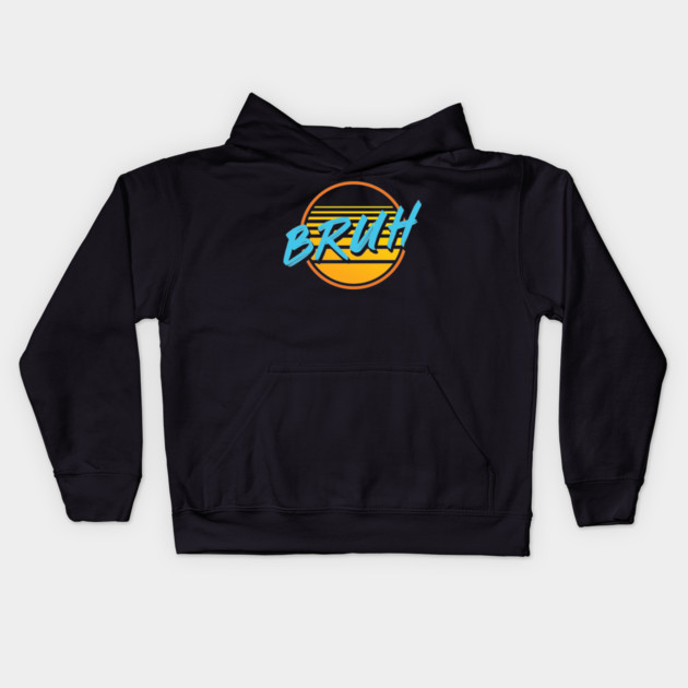 Bruh Kids Hoodie by allisawr