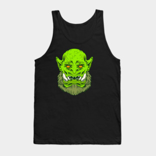 Scary Green Troll Tank Top