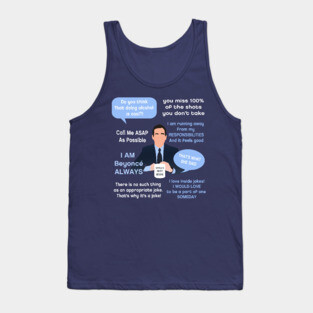 Michael Scott Quotes Tank Top