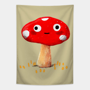 Wall-Eyed Mushroom Tapestry