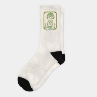 Larry Bird / Retro Basketball Fan Design Socks