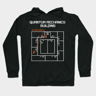 White Quantum Mechanics Building Hoodie