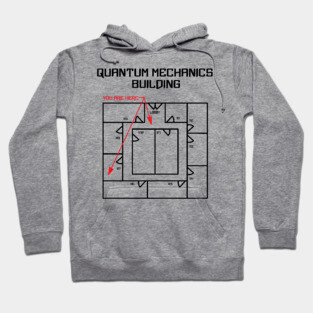 Black Quantum Mechanics Building Hoodie