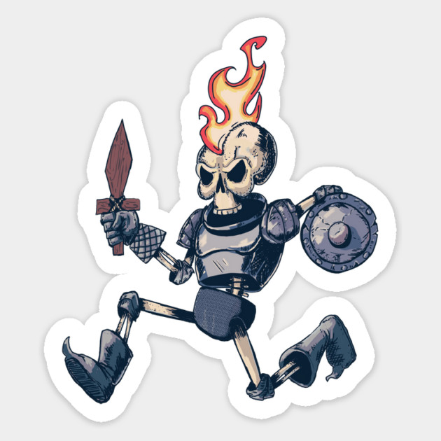 SKELETON KNIGHT Magnet by droidmonkey