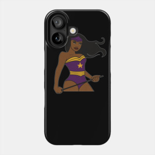 Afro Superhero Woman, Black Pride, African Phone Case