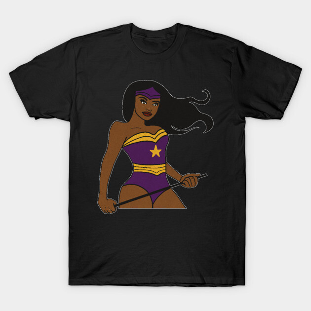 Afro Superhero Woman, Black Pride, African T-Shirt by logiamerch