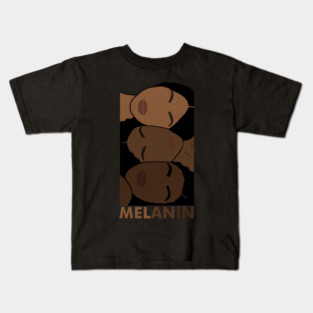 Melanin Shades, African Women, Brown Skin Girl Kids T-Shirt