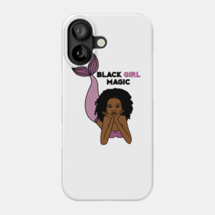 Black Girl Magic, Afro Mermaid Phone Case