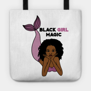 Black Girl Magic, Afro Mermaid Tote