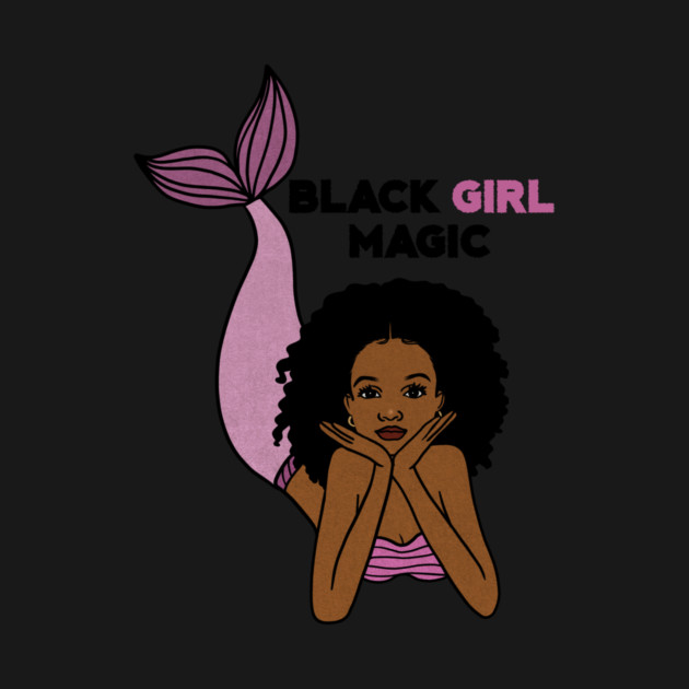 Black Girl Magic, Afro Mermaid by logiamerch