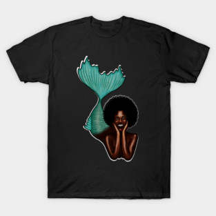 Afro Mermaid, African, Black Girl Magic T-Shirt