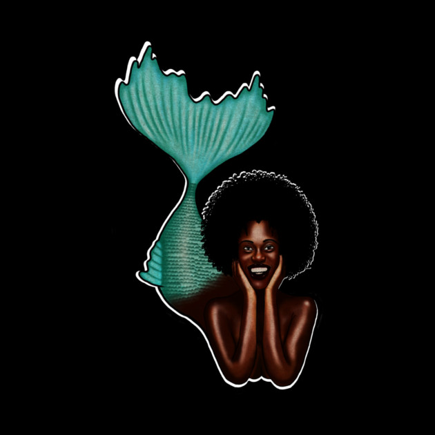 Afro Mermaid, African, Black Girl Magic by logiamerch
