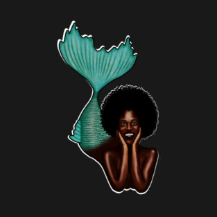 Afro Mermaid, African, Black Girl Magic T-Shirt