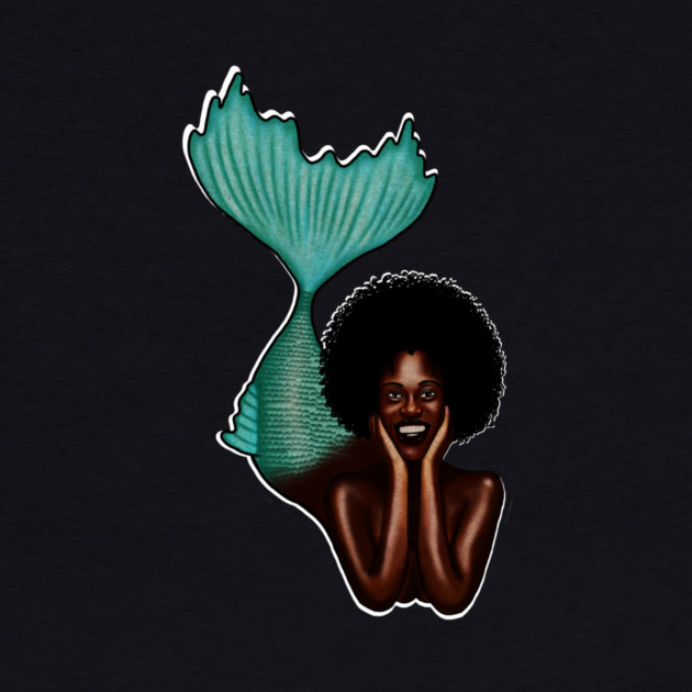 Afro Mermaid, African, Black Girl Magic by logiamerch