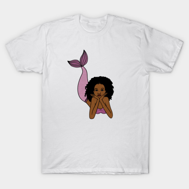 Afro Mermaid, African, Black Girl Magic T-Shirt by logiamerch