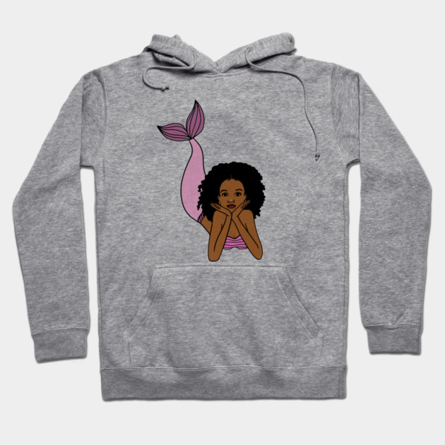 Afro Mermaid, African, Black Girl Magic Hoodie by logiamerch