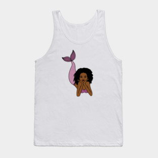 Afro Mermaid, African, Black Girl Magic Tank Top
