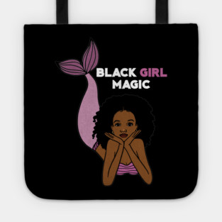 Black Girl Magic, Afro Mermaid Tote