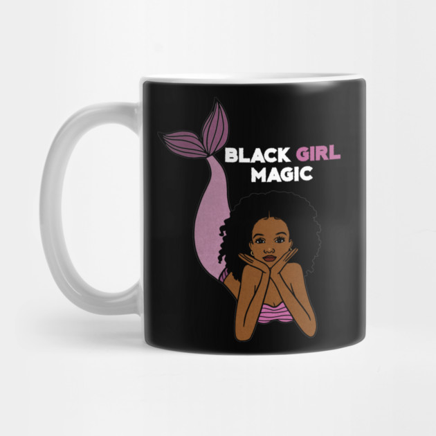 Black Girl Magic, Afro Mermaid by logiamerch