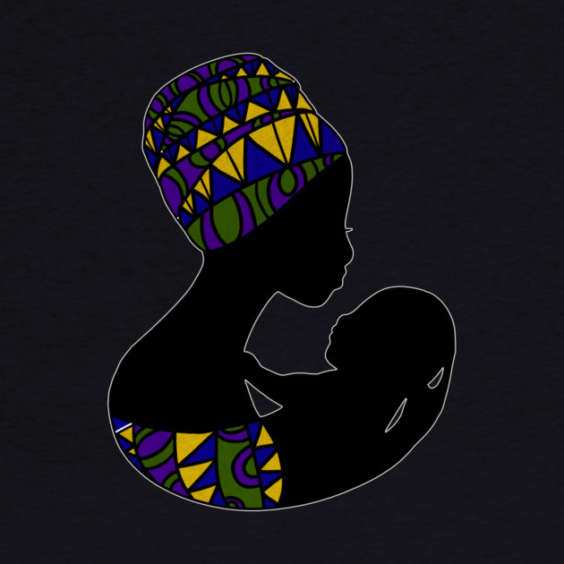 African Mom, Afro Woman with Baby, Black Pride, Mama Africa by logiamerch