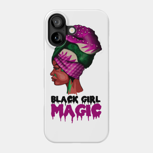 Black Girl Magic, Melanin, Afro Woman Phone Case by logiamerch