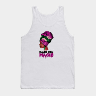 Black Girl Magic, Melanin, Afro Woman Tank Top