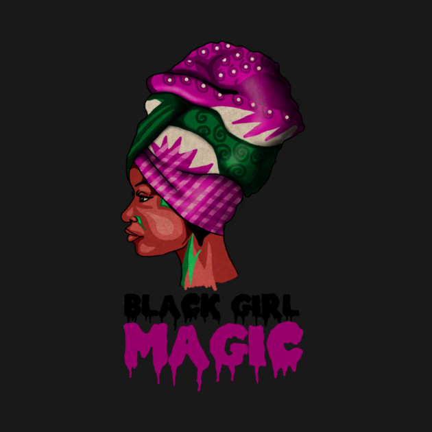 Black Girl Magic, Melanin, Afro Woman by logiamerch