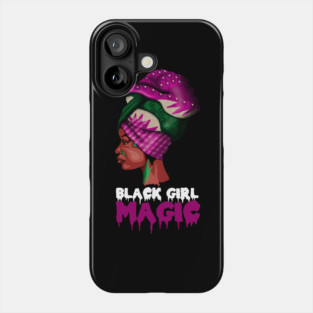 Black Girl Magic, Melanin, Afro Woman Phone Case
