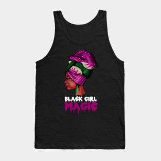 Black Girl Magic, Melanin, Afro Woman Tank Top