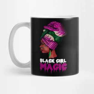 Black Girl Magic, Melanin, Afro Woman Mug