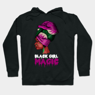 Black Girl Magic, Melanin, Afro Woman Hoodie