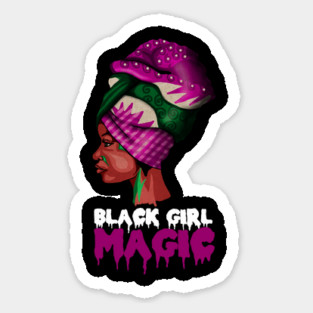 Black Girl Magic, Melanin, Afro Woman Magnet
