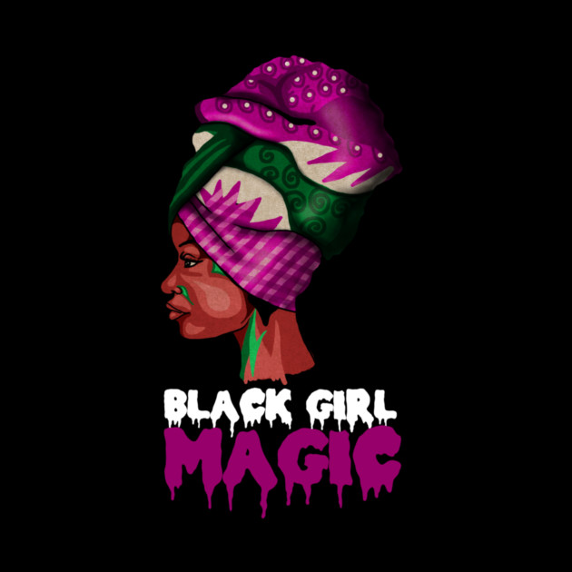 Black Girl Magic, Melanin, Afro Woman by logiamerch