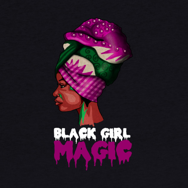 Black Girl Magic, Melanin, Afro Woman by logiamerch
