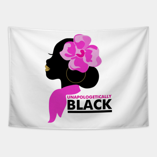 Unapologetically Black, Afro, African Tapestry by logiamerch