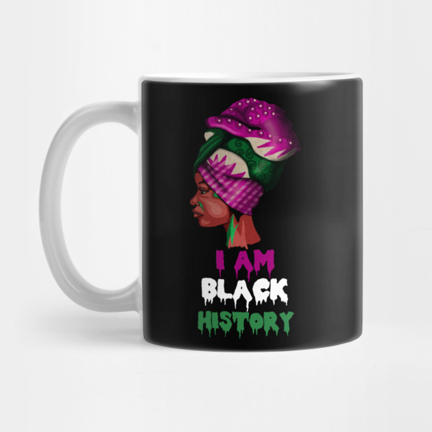 I am Black History, African Afro, Black Pride, African Woman by logiamerch