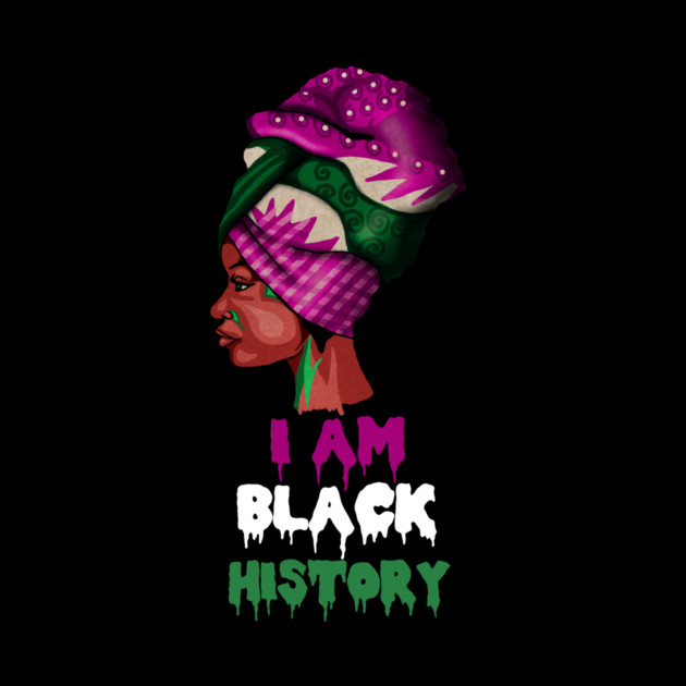 I am Black History, African Afro, Black Pride, African Woman by logiamerch