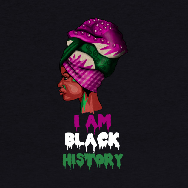I am Black History, African Afro, Black Pride, African Woman by logiamerch