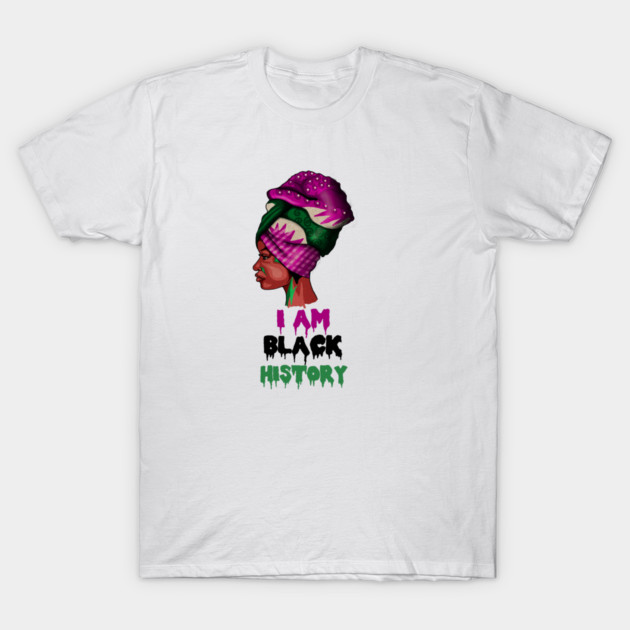 I am Black History, African, Black Pride T-Shirt by logiamerch