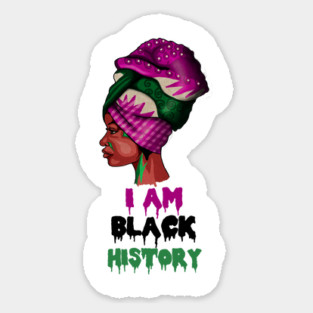 I am Black History, African, Black Pride Magnet