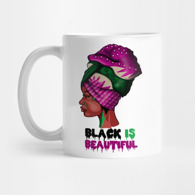 Black is Beautiful, Afro African Woman by logiamerch