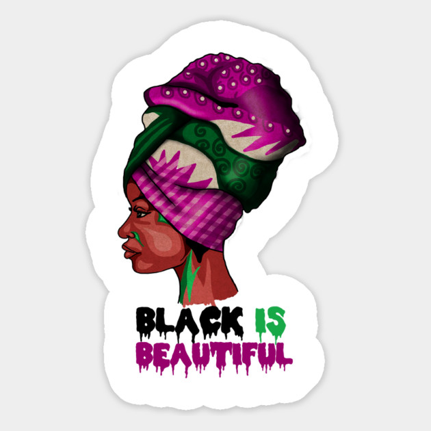 Black is Beautiful, Afro African Woman Magnet by logiamerch