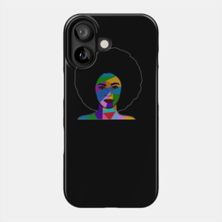 Colorful Afro Woman, African Style Phone Case