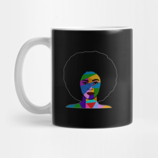 Colorful Afro Woman, African Style Mug