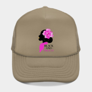 Black and Proud, African Woman, Afro, Black Pride Hat